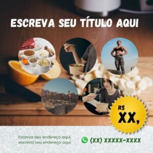 Pack Canva 26 Artes Comida Fit Grátis