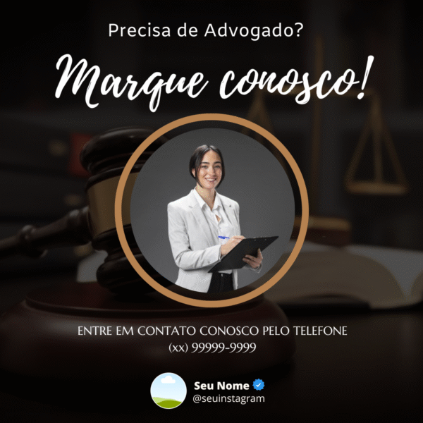 Pack Canva Advogados – 60 Posts Editáveis