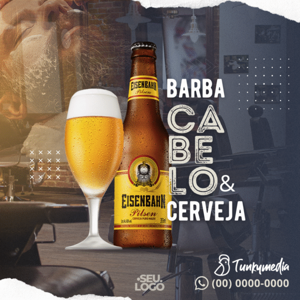 Pack Canva Barbearia – 50 Artes Modernas | ViralizePro