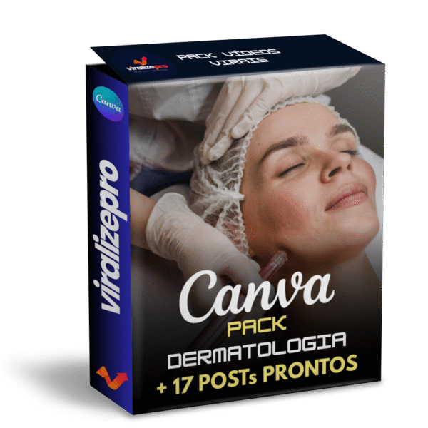 Pack Canva Dermatologia – 18 Artes Profissionais para Clínicas e Médicos