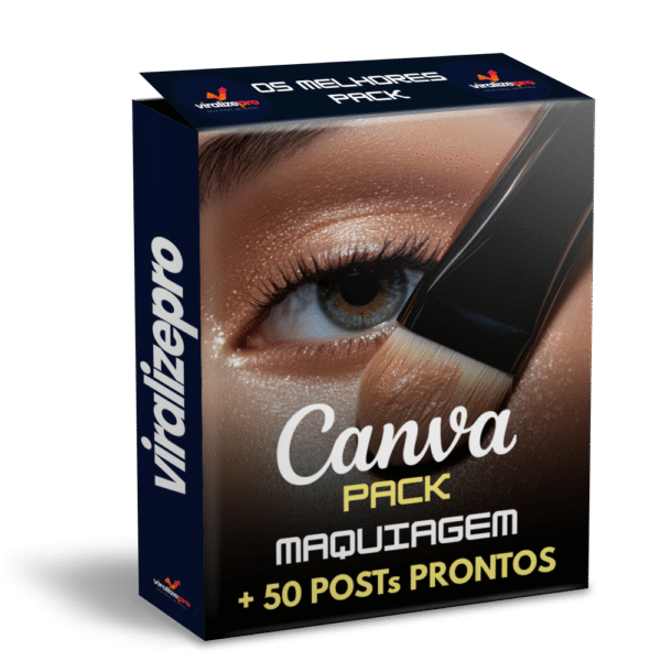 Pack Canva Maquiagem de Beleza – 50 Artes Exclusivas para Maquiadores e Salões