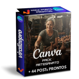 Pack Canva para Artesanato – 44 Artes Criativas | ViralizePro