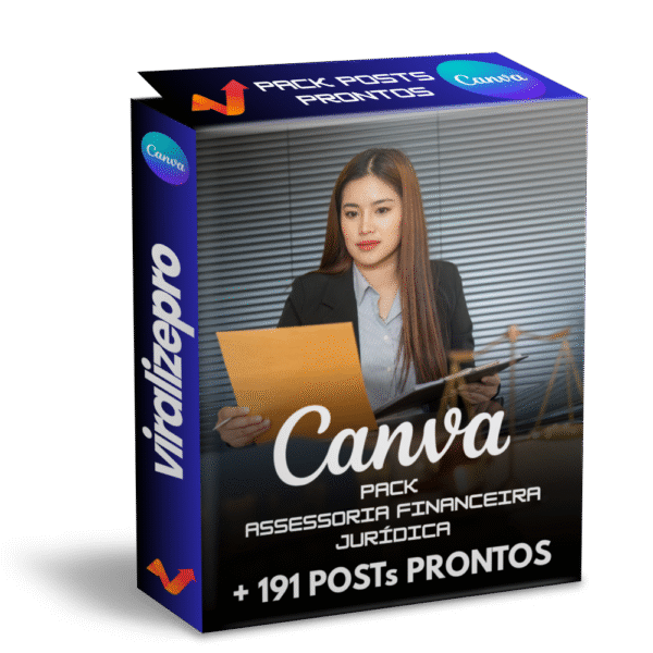 Pack Canva Assessoria Financeira Jurídica – 191 Artes Profissionais | ViralizePro