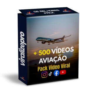 500 vídeos virais de aviação prontos para engajar, inspirar e aumentar a autoridade da sua marca nas redes sociais.