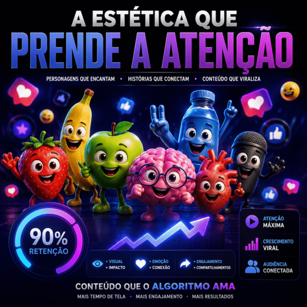 Pack Vídeos Animados IA — Histórias de Frutas, Objetos Falantes e Organismo 3D (400+ Clipes Premium)
