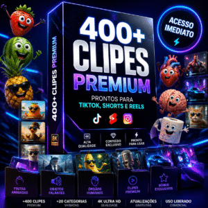 Pack Vídeos Animados IA — Histórias de Frutas, Objetos Falantes e Organismo 3D (400+ Clipes Premium)