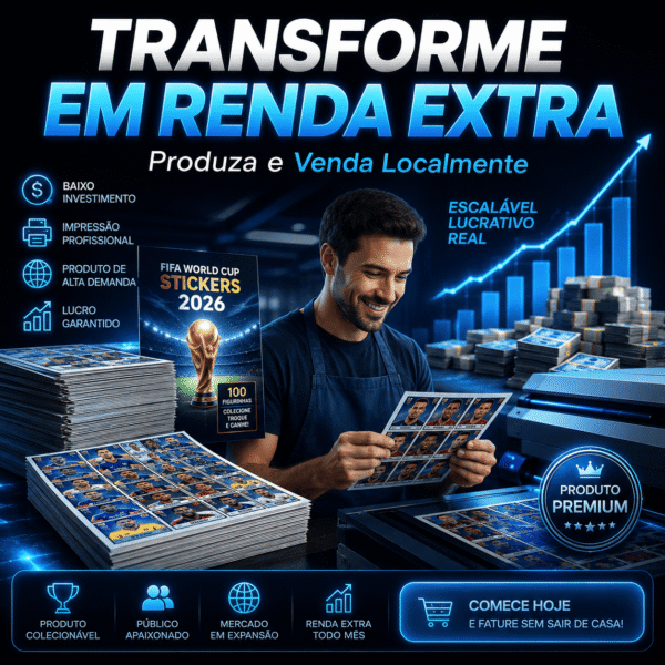 Pack Completo Figurinhas Copa do Mundo 2026 – Alta Resolução para Impressão Premium