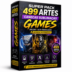 artes para canecas, sublimação games, pack canecas gamer, estampas gamer 300 dpi, artes canecas editáveis, mockup caneca games, gta minecraft free fire caneca, sublimação alta resolução, kit sublimador profissional, canecas personalizadas geek