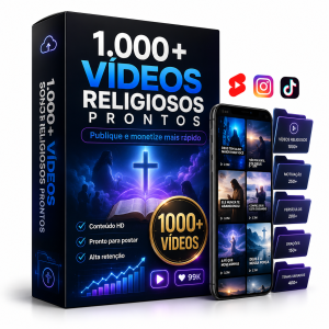 Pack 1.000+ Vídeos Verticais Nicho Religioso — Cortes Virais (Deive Leonardo, Frei Gilson, Claudio Duarte e +)