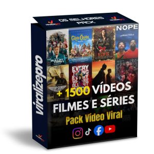 1500 vídeos virais de filmes e séries prontos para engajar, emocionar e atrair milhares de visualizações nas redes sociais.