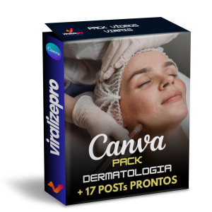 Pack Canva Dermatologia – 18 Artes Profissionais para Clínicas e Médicos