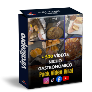 500 vídeos virais de gastronomia prontos para fortalecer sua marca, gerar engajamento e atrair clientes no digital.